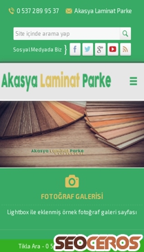 akasyalaminatparke.com mobil förhandsvisning
