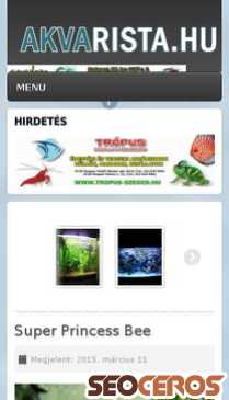 akvarista.hu mobil preview