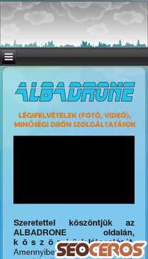 albadrone.hu mobil Vista previa