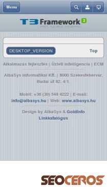 albasys.hu mobil förhandsvisning