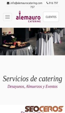 Alemauro Catering Madrid. Catering para empresas.