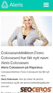 aleriscolosseum.no mobil náhľad obrázku