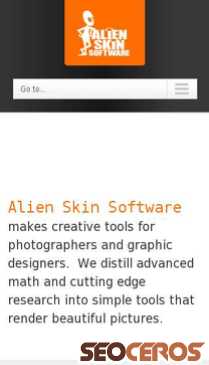 alienskin.com mobil előnézeti kép