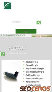 allergiakozpont.hu mobil előnézeti kép