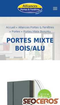 alliances-portes-fenetres.fr/alliances-portes-fenetres/portes/portes-bois-alu mobil obraz podglądowy