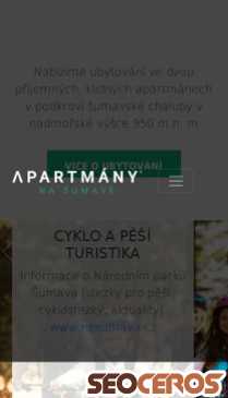 apartmanynasumave.cz mobil vista previa
