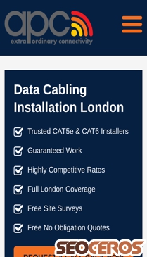 apcsolutionsuk.com/data-cabling-london mobil előnézeti kép