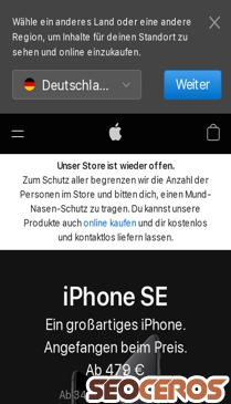 apple.at mobil előnézeti kép