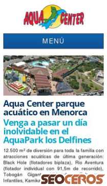 aquacenter-menorca.com mobil förhandsvisning