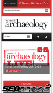 archaeology.co.uk mobil previzualizare