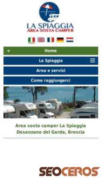 areacamperlaspiaggia.it mobil förhandsvisning