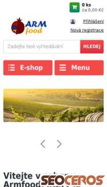 armfood.cz mobil obraz podglądowy