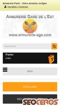 armurerie-age.com mobil 미리보기