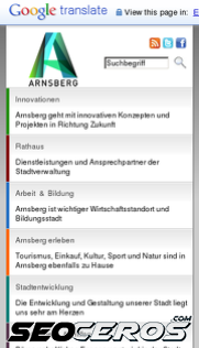 arnsberg.de mobil előnézeti kép
