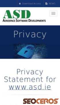 asd.ie/privacy.php mobil Vista previa