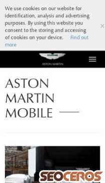 astonmartin.com mobil förhandsvisning
