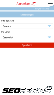 austrian.com mobil Vorschau