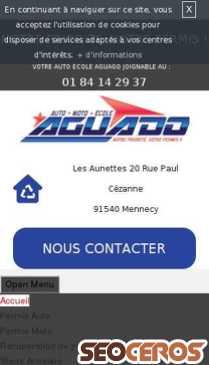 autoecole-mennecy.fr mobil előnézeti kép