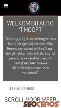 autothooft.nl mobil Vista previa