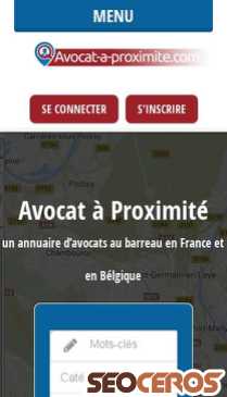 avocat-a-proximite.fr/home mobil előnézeti kép