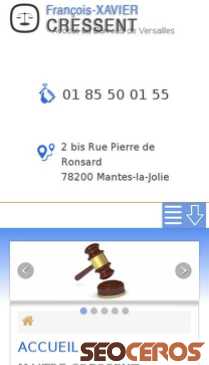 avocat-cressent.fr mobil előnézeti kép