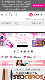 avoncosmetics.cz mobil preview