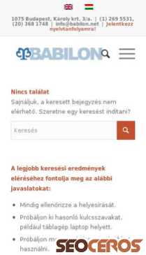 babilon-nyelvstudio.hu mobil preview