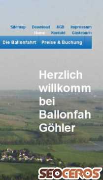 ballonfahrten-goehler.de mobil előnézeti kép