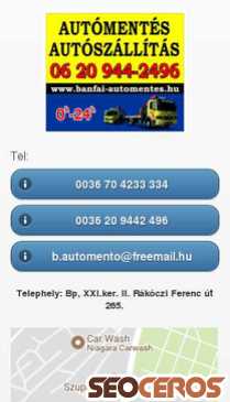 banfai-automentes.hu mobil náhled obrázku