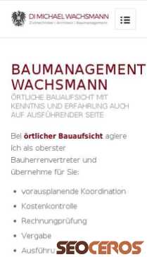 baumanagement-wachsmann.at mobil förhandsvisning