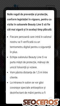 beautylines.ro mobil preview