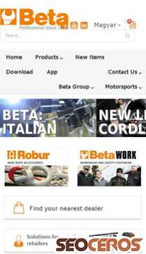 beta-tools.com/hu mobil náhľad obrázku