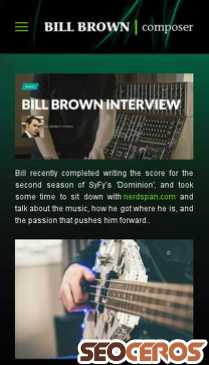 billbrownmusic.com mobil förhandsvisning