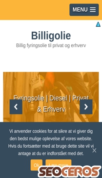 billigolie.dk mobil preview