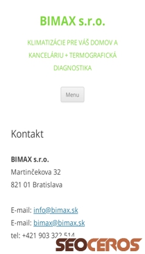 bimax.sk/kontakt mobil náhľad obrázku