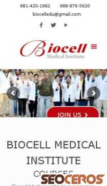 biocelledu.co.in mobil preview