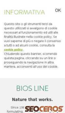biosline.it mobil vista previa