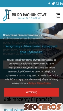 biurorachunkowekrosno.pl mobil előnézeti kép