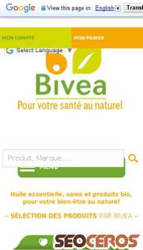 bivea.com mobil förhandsvisning