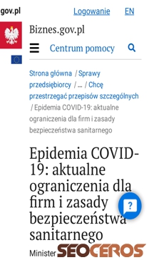 biznes.gov.pl/pl/firma/sprawy-urzedowe/chce-przestrzegac-przepisow-szczegolnych/co-oznacza-wprowadzenie-stanu-epidemii-dla-przedsiebiorcow mobil 미리보기