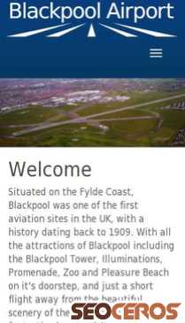 blackpoolairport.com mobil náhľad obrázku
