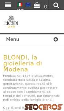 blondi.it mobil Vista previa