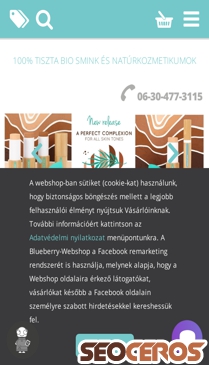 blueberry-cosmetics.hu mobil Vorschau
