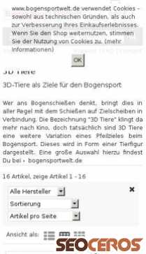 bogensportwelt.de/3D-Tiere__zubehoer-fuer-3d-tiere mobil förhandsvisning