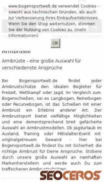 bogensportwelt.de/Armbrueste-Riesen-Auswahl-verschiedene-Armbrust-Hersteller mobil előnézeti kép