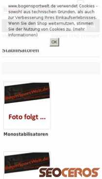 bogensportwelt.de/Stabilisatoren mobil előnézeti kép