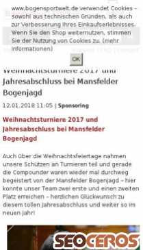 bogensportwelt.de/Weihnachtsturniere-2017-und-Jahresabschluss-bei-Mansfelder-Bogenjagd mobil Vista previa