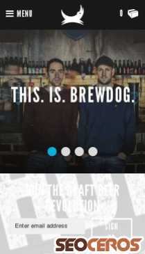 brewdog.com mobil previzualizare