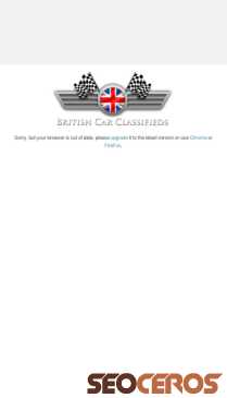 britishcarclassifieds.com mobil preview