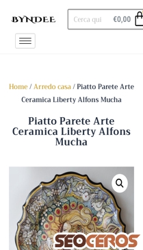 byndee.com/product/piatto-parete-arte-ceramica-liberty-alfons-mucha mobil prikaz slike